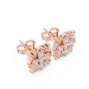 ต่างหูห้อยสไตล์โบฮีเมียนสีทอง14K แบบไม่สัมผัส - Product Image 2