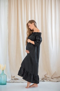 Comfortable & Very Stylish Mum & Me <b>Matching</b> Summer Wear Dress With Waistband Front Buttons & Soft Elastic Band on Open Shoulder - Product Image 6