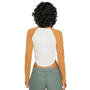 Oferta Especial: Camiseta Corta de Moda para Mujer, Diseño Urbano Vintage, Teñido Liso, Corte Ajustado, 100% Algodón, Largo Regular, Cómoda - Product Image 3