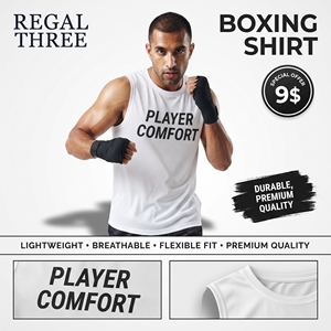 Ropa Deportiva de Boxeo, Camiseta de Entrenamiento para Hombre, Jersey de Boxeo Profesional, Camiseta de Boxeo de Diseño Personalizado para Hombre, Unisex - Product Image 1