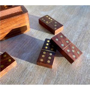 Juego de Soportes de Madera Premium para Dominó, Bandejas de Madera Maciza de 5 Ranuras para Dominó, para Juegos Mexican Train y Chicken Foot, Suministro al por Mayor - Product Image 6