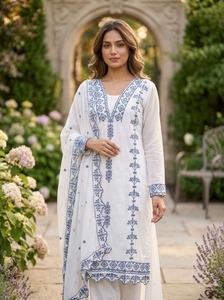 Indian Traditional Salwar Kameez with Dupatta with Embroidery Work for Every Function for Women Fancy wear in Affordable Price - Product Image 2