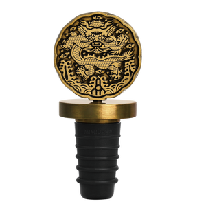 Tapón de Vino Decorativo de Metal MIMIDAR con Cierre de Rosca en Tono Dorado y Caja de Regalo Personalizada para Botellas de Licor y Exhibición en Bar - Product Image 5