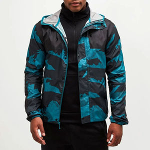 <b>Men</b> Camouflage Print Hooded Puffer <b>Jacket</b> Waterproof Sporty Winter Coat Stand Collar Zipper Closure Regular Fit - Product Image 3