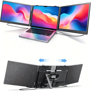 Écran externe pour ordinateur <span class=keywords><strong>portable</strong></span>, multi-LCD, tailles 14 pouces, compatible pour le télétravail, studio haute performance - Product Image 1