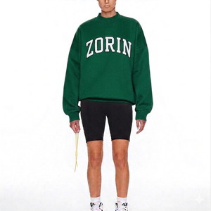 Sweat-shirt à col montant confortable de qualité supérieure, coupe ample, en molleton de coton, pull chaud d'hiver, streetwear décontracté, haut doux - Product Image 1