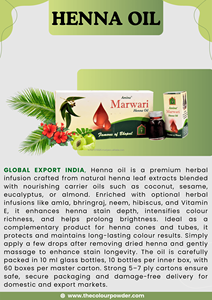 Aceite de Henna 100% Natural para un Tinte Extra Oscuro – Color Mehendi de Larga Duración – Aplicación Suave y Absorción Rápida - Product Image 6