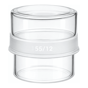 ขวดชั่งน้ำหนักแบบเตี้ย PYREX พร้อมข้อต่อเรียวสั้นภายนอก ฝาเกลียวแก้วสีเหลืองอำพัน สำหรับการเก็บตัวอย่างในห้องปฏิบัติการ - Product Image 2