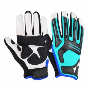 Gants de mécanicien en peau de chèvre et cuir synthétique, résistants à la chaleur et aux étincelles, résistants aux chocs, pour travaux lourds - Product Image 3