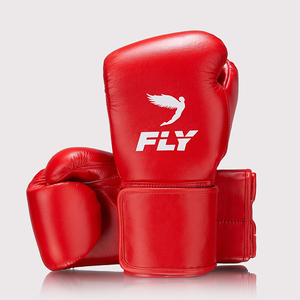 New Arrival Top Quality Red Fly Super Lace Boxing <b>Gloves</b> Professional Pro Punching Sparring & Training <b>Gloves</b> Genuine Leather - Product Image 4