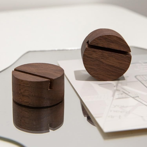 Porta Tarjetas de Visita de Madera Hecho a Mano, Organizador de Tarjetas de Visita Portátil para Reuniones, Eventos de Reducción de Redes y Exhibición en Escritorio - Product Image 2