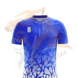ชุดเสื้อฟุตบอลโพลีเอสเตอร์แห้งเร็ว ระบายอากาศได้ดี น้ำหนักเบา เป็นมิตรกับสิ่งแวดล้อม สำหรับฝึกซ้อมระดับมืออาชีพ แบบสั่งทำพิเศษด้วยเทคนิคการพิมพ์แบบซับลิเมชั่น - Product Image 4