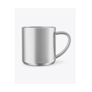 แก้วกาแฟและเครื่องดื่มร้อน สแตนเลสสตีล แบบผนังเดียว แก้วกาแฟโลหะทันสมัย - Product Image 1