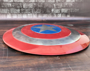 Escudo del Capitán América, Diseño Metálico Redondo con Estrella Roja, Blanca y Azul, Decoración de Pared para Dormitorio, Sala de Juegos, Oficina, Cueva del Hombre, Hogar - Product Image 6
