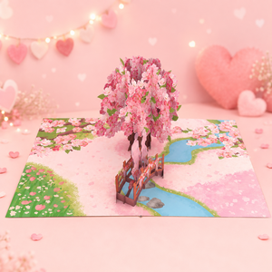 Carte pop-up 3D, meilleure carte de vœux artisanale pour couple, thème amour, cartes pop-up 3D, carte 3D pop-up pour la Saint-Valentin - Product Image 1