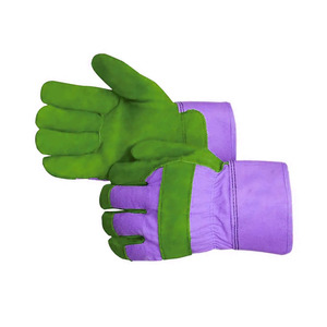 Guantes de Trabajo de Cuero Vacuno, Guantes Industriales de Cuero Resistentes para Protección en Trabajos Pesados, con Refuerzo en Dorso y Puño - Product Image 4