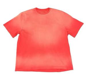 เสื้อยืดแขนสั้นผู้ชายลายมัดย้อม ผ้าฝ้าย 100% คอโอ ทรงลำลอง สีพื้น - Product Image 5