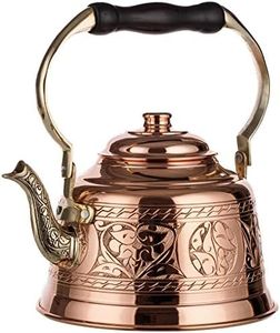 Bouilloire à thé en aluminium traditionnelle et robuste, conçue pour une performance constante sur le réchaud, préservant le caractère classique de la cuisine - Product Image 2