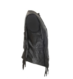 Chaleco de Cuero Genuino de Alta Calidad, Edición Premium, Casual, Resistente al Viento, Personalizable para Mujer - Product Image 4
