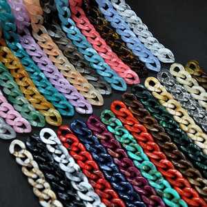 Eslabones de Cadena de Resina Transparentes de Gran Tamaño y Coloridos para Decoración de Paredes, Divisores de Habitaciones y Accesorios para Cortinas - Product Image 3