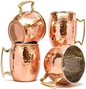 Ensemble de tasses Moscow Mule très demandées pour cadeaux, export en gros, marque privée et forte demande mondiale de vente en gros et au détail. - Product Image 1