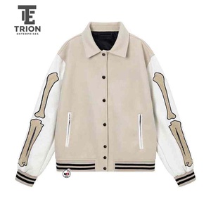 Veste universitaire à manches classiques, broderie personnalisée, style décontracté, coupe classique, unisexe, veste entièrement personnalisable pour hommes à prix avantageux - Product Image 1