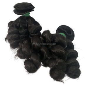 EXTENSIONS DE CHEVEUX BOUNCHY CURL PREMIUM 100% Cheveux Remy Humains Paquets Double Dessinés Pleine Longueur Matière Première Douce de Haut en Bas - Product Image 4