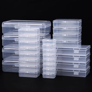 Set di 28 Contenitori in Plastica Trasparente di Varie Dimensioni, Scatole Rettangolari con Coperchi per Piccoli Oggetti e Organizzatori di Gioielli - Product Image 3