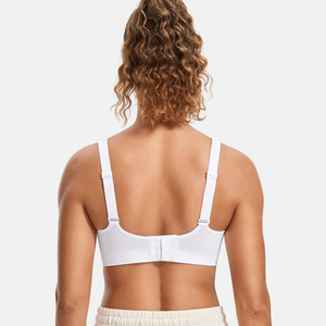 Women's High for Sports Bra Workout <b>Crop</b> <b>Top</b> Sleeveless Tank Front Logo Simple Style Seamless for Yoga Gym - Product Image 5
