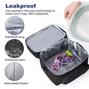 Sac isotherme personnalisé en Oxford 600D à double compartiment, étanche et congelable, pour pique-nique et transport alimentaire - Product Image 2