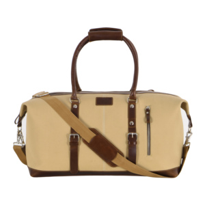 Luxury Canvas & Genuine <b>Leather</b> Travel Duffel <b>Bag</b> Large Capacity Weekend <b>Bag</b> Carry On Luggage Custom Business <b>Bag</b> OEM ODM - Product Image 1