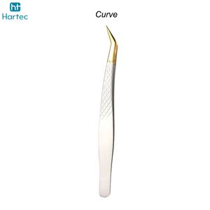 Pointed Stainless Steel Eyelash Extension Tweezers Set With Non-Slip Handle Precision Volume Isolation Lash Extension Tweezers - Product Image 6
