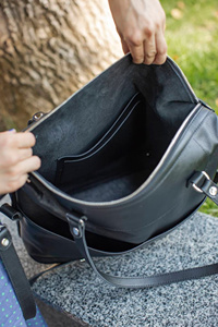 Premium Genuine Leather Fringe Handbag for Women – Vintage Boho Style Shoulder <b>Bag</b> with Tassels & <b>Studded</b> Detail - Product Image 5