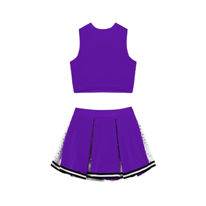 Uniforme de Porristas para Niñas con Impresión Personalizada para Eventos Escolares y Espectáculos |   Ajuste Cómodo |   Material Transpirable - Product Image 4