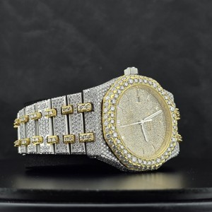 Reloj Mecánico de Lujo de Dos Tonos con Cristal de Zafiro, Correa de Acero Inoxidable, Caja de 10 mm de Grosor, Visualización de Fecha para Hombre - Product Image 4