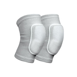 Genouillères épaisses en éponge blanche élastique personnalisées, anti-collision, pour le soutien des genoux lors de sports comme le volley-ball, le basketball et la danse, pour une sécurité accrue. - Product Image 1