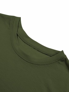 เสื้อยืดโอเวอร์ไซส์ผู้ชาย พิมพ์ลายสกรีนตามสั่ง ผ้าฝ้าย 100% ระบายอากาศได้ดี แขนสั้น เสื้อยืดเรียบง่าย ลดราคาฤดูร้อน - Product Image 4