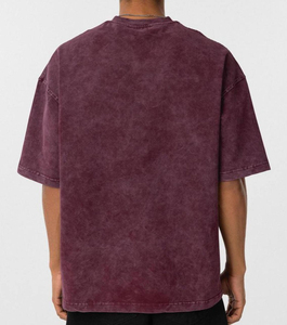 T-shirt pour homme personnalisé, 180 g, 100 % coton, coupe ample, surdimensionné, de haute qualité, logo imprimé à l'écran, t-shirts hip-hop pour homme - Product Image 3