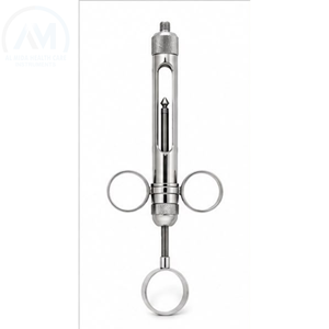 Jeringa Quirúrgica Dental Al Mida, Manual, de Acero Inoxidable, Certificación CE, Instrumento de Clase II, Garantía de por Vida, para Limpieza y Relleno - Product Image 1