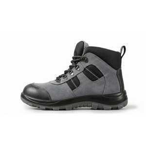 Men High Ankle Durable Safety Boots Steel Toe Breathable Lining Work Boots Genuine Leather PU Sole for Mining Construction - Product Image 4