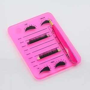 Plateau rectangulaire en acrylique durable et léger pour la formation professionnelle en extension de cils et les kits d'étudiant - Product Image 1