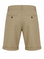 Shorts chino décontractés pour homme, en coton extensible, coupe classique, longueur genou, bermudas à revers