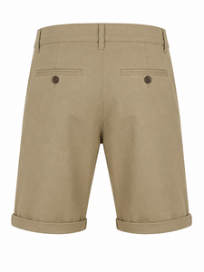 Men's Casual <b>Chino</b> Shorts Cotton Stretch Regular Fit Knee Length <b>Cuffed</b> Bermuda Shorts - Product Image 2