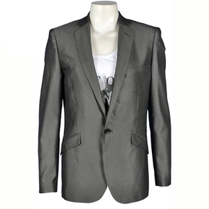 Blazer Vintage para Hombre en Gris Jaspeado, Estilo Tweed, Textura Moteada, Diseño de Solapa con Aspecto de Lana, Abrigo Casual de Moda Herencia Premium - Product Image 3