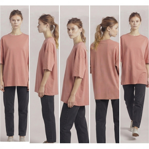 T-shirt ample et décontracté style été 100 % coton pour femme, coupe oversize, manches courtes, col rond, idéal pour le jogging - Product Image 6