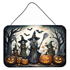 Multicolor NEW Halloween Witches Wall <b>Hanging</b> Prints Spooky Aluminum Metal Sign <b>for</b> Kitchen <b>Bar</b> Bathroom <b>Home</b> Decor 8HX12W - Product Image 1