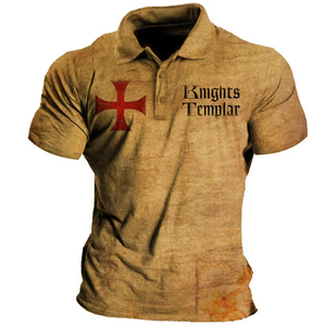 Chemise unisexe noire à imprimé géométrique style hawaïen, manches courtes, col rabattu, imprimé par transfert thermique, respirante et anti-humidité - Product Image 4