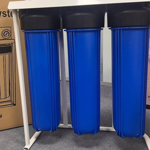 Boîtier de filtre à eau en gros pour purificateur d'eau potable, boîtier facile à installer de 10 pouces pour usage domestique, en plastique transparent bleu - Product Image 3