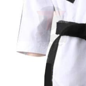 Uniforme de Kung Fu, haut blanc, pantalon rouge, ceinture noire, 100% coton, unisexe, adulte, vêtements d'arts martiaux, coupe régulière, respirant - Product Image 3