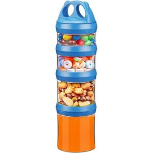 Contenitori Impilabili per Alimenti con Sistema di Chiusura a Rotazione in Tritan Senza BPA per Viaggi, Formula, Proteine in Polvere e Snack - Product Image 1